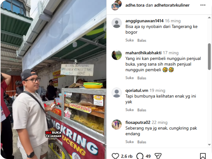 Sumber : Instagram @adhe.tora