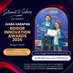 Dua Mahasiswa Sistem Informasi Bogor Sabet Juara Harapan II Bogor Innovation Award 2026 Lewat Inovasi SMARTBOM!
